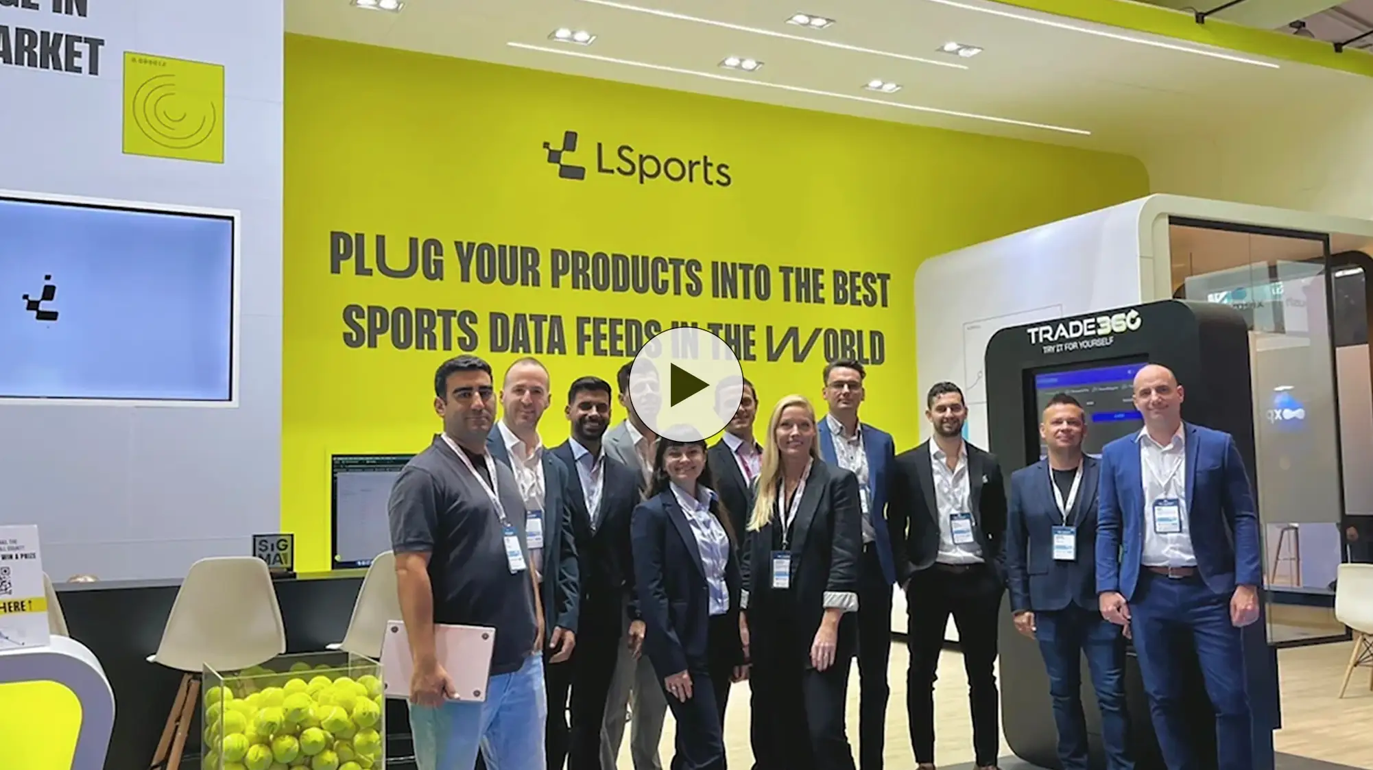 LSports team at event - video